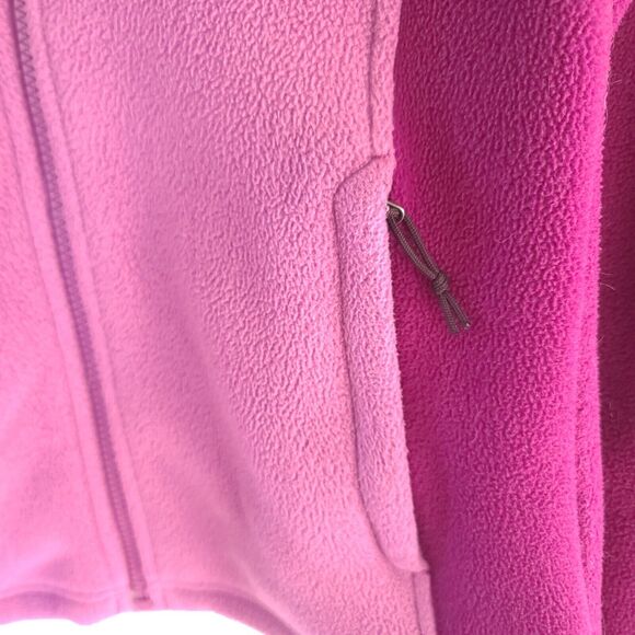 The North Face Fuchsia Purple Color Block Full Zip Fleece Jacket Size Women’s XS - Picture 15 of 16